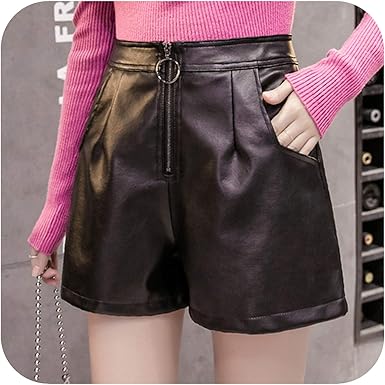 leather shorts amazon