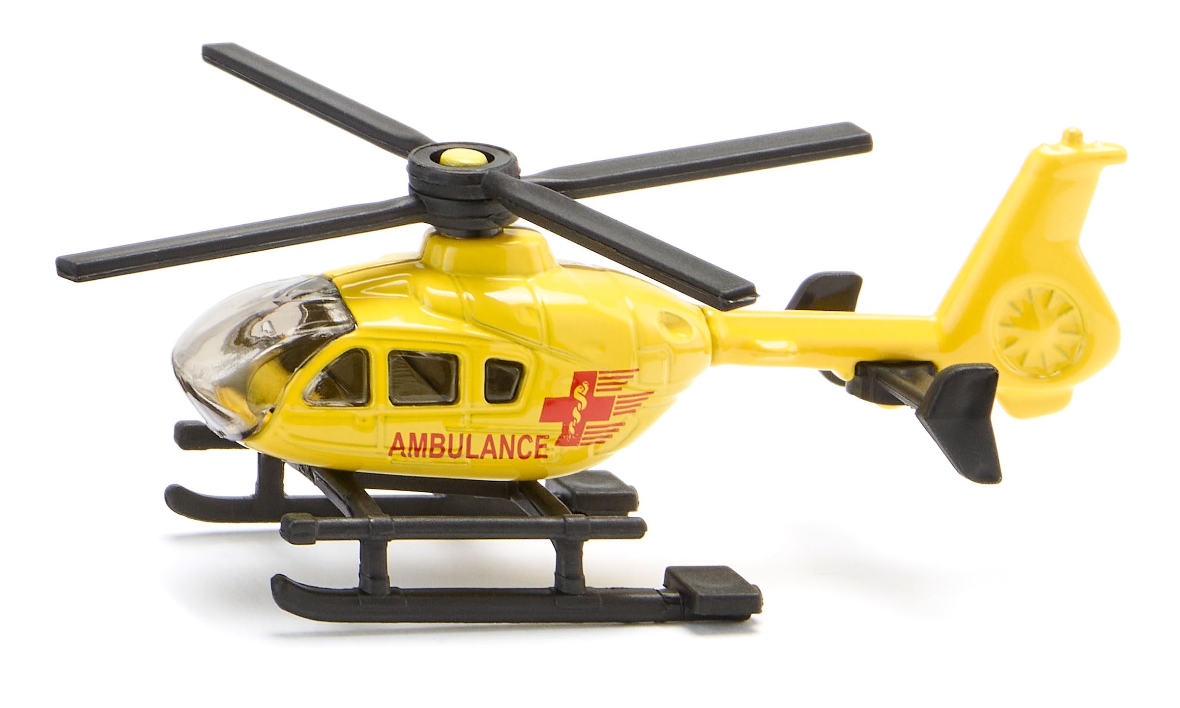 siku 0856, Rescue Helicopter, Metal,Plastic, Yellow, Rotating rotors, Lemon Tree — image 1