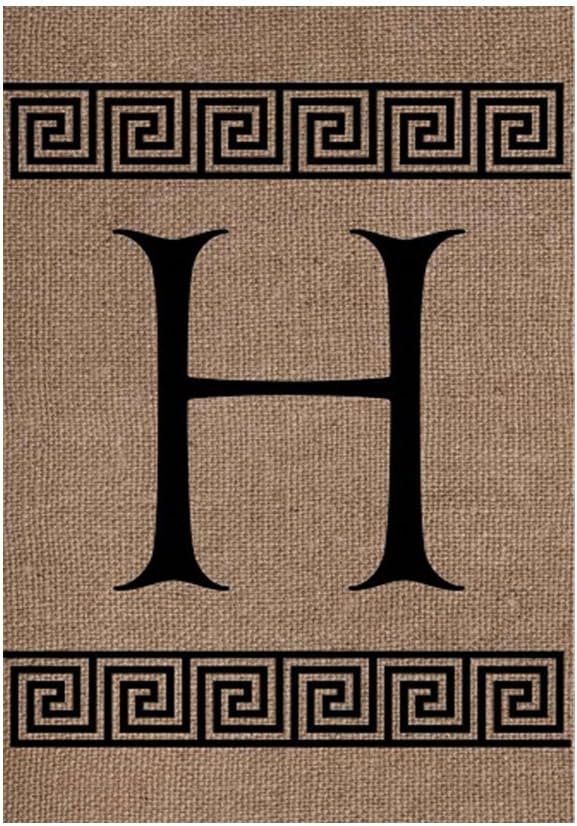 Custom Decor Flag Monogram H Garden Flags Decorative Flags Initial Flags Party Flags 28 X 40 Inch Double Sided Banner Home Flags Print House Flags
