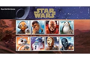 Royal Mail Presentation Pack Collectible Postage Stamps Made for Star Wars The Last Jedi