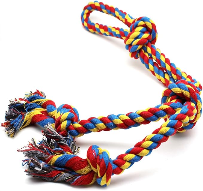 TRMESIA Dog Rope Toys For Medium Dogs, Durable Sturdy 2-Knots Dog Rope