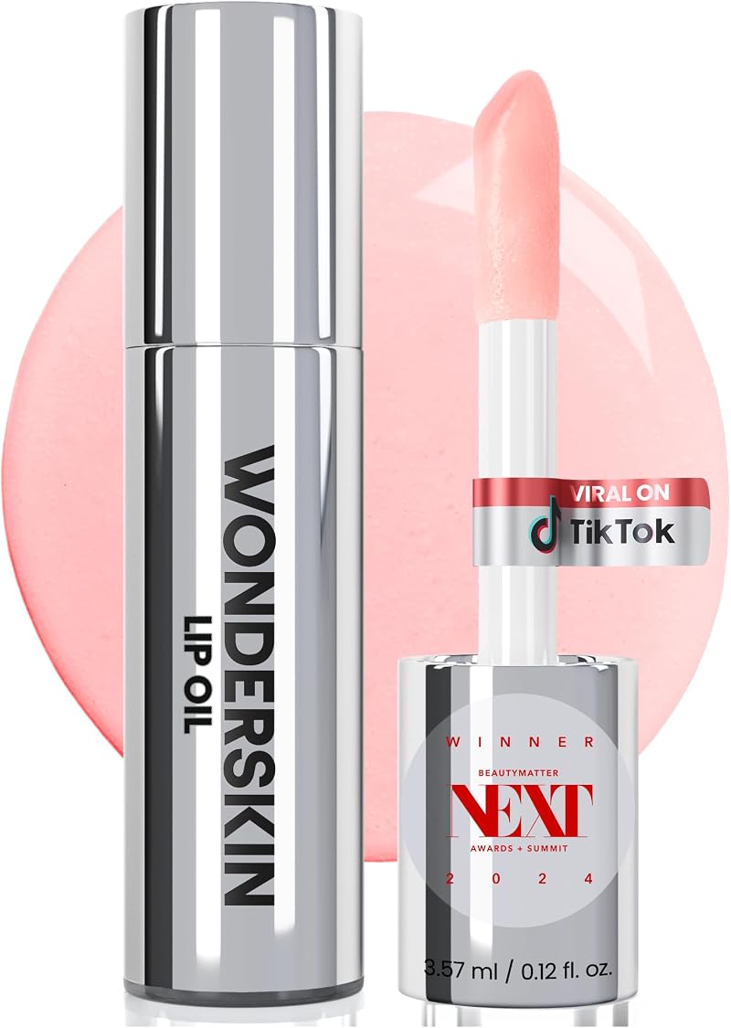 Wonderskin Lip Oil Rehab Seruml Tinted Lip Oil Coral Pink 0.17 oz