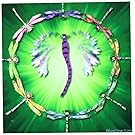 3dRose cst_50290_3 Dragonfly Dance-Ceramic Tile Coasters, Set of 4