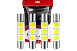 LBRST 28mm 29mm Festoon LED Bulb 6612 6614F 6641 Vanity Mirror Sun Visor Light White LED Interior light for Dome Map Lights Trunk Door Lights,4Pack