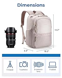 BAGSMART Camera Backpack, DSLR SLR Small Camera
