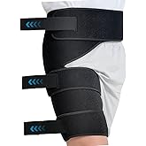 Hiball Adjustable Hip Brace, Groin & Hamstring Compression Wrap for Men and Women, Thigh Compression Sleeve With 6 Pressure S