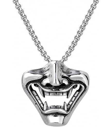 Amazon.com: Hannya Necklace Japanese Jewelry Devil Mask Samurai