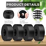 PEUTIER 16pcs Rubber Isolation Pads 1.5" OD 0.5" ID 0.4" Thick Vibration Damping view 3