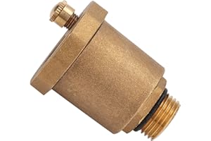 Automatic Air Vent Valve Brass Diaphragm Type One Way Exhaust for Heating Systems Male Thread G1/2