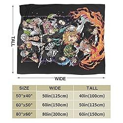 Anime Ultra Soft Throw Blanket Cozy Warm Flannel