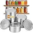 150-Count Wide Mouth Canning Lids for Ball, Kerr Jars- 86mm Split-Type Metal Mason Jar Lids for Canning - Food Grade Material