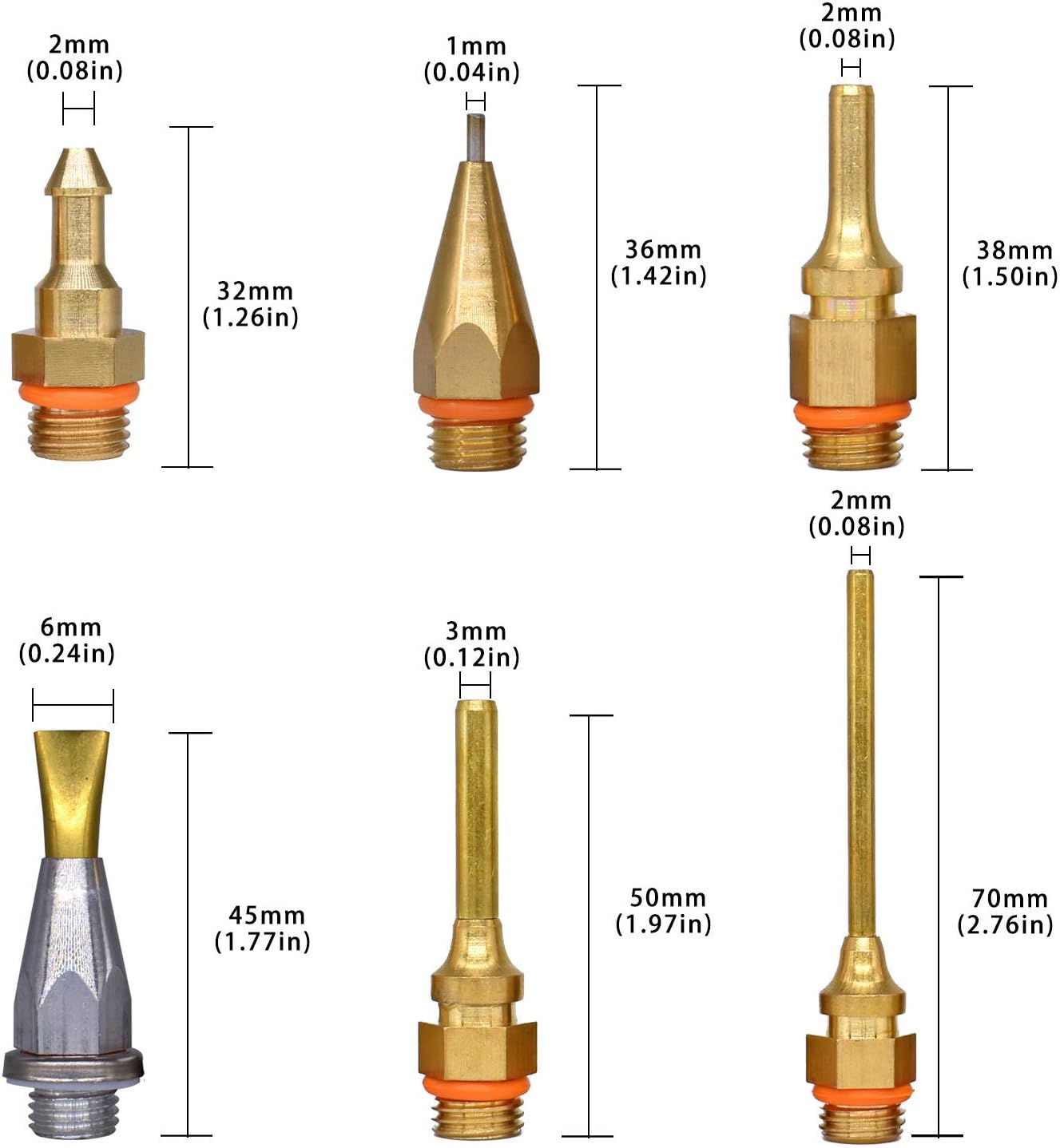 Full Size Hot Glue Gun, 150 Watts with 6 Copper Nozzles Temperature Adjustable Craft Repair Tool Professional Melting Glue Gun DIY Thermo Tool Include 5Pcs Highly Viscous Glue Sticks Luxury Set: Arts, Crafts & Sewing
