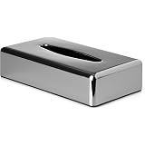 Distributeur De Mouchoirs VINN Chrome - 255x140x60mm, Design Moderne Pour Salle De Bain