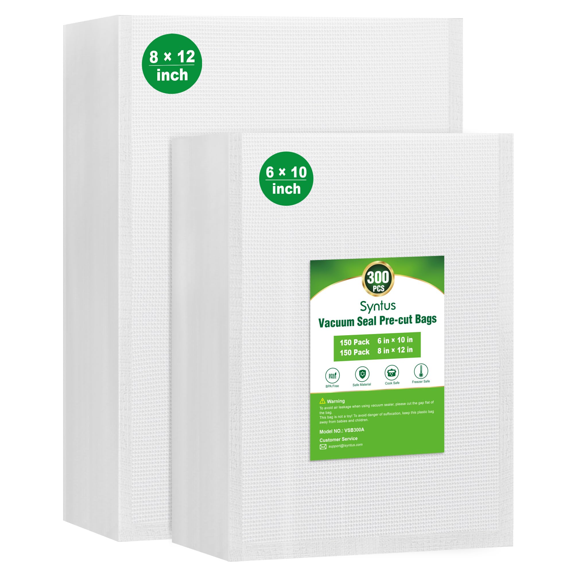 Syntus Vacuum Sealer Bags for Food, 300 Quart 8