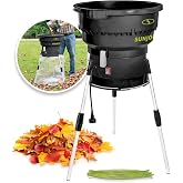 Sun Joe Electric Leaf Mulcher/Shredder, Outdoor 13 Amp 8,000 RPM Machine - Mulch up to 55 Gallons per Minute, Adjustable Control Dial, SDJ616