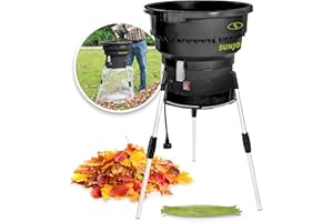 Sun Joe SDJ616 Electric Leaf Mulcher/Shredder 13-Amp 16:1 Reduction Ratio, 8,000-RPM, Mulch up to 55-Gallons per Minute, Adju