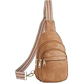 BOSTANTEN Small Sling Bag for Women Leather Crossbody Bags Fanny Pack Chest Bag for Travel