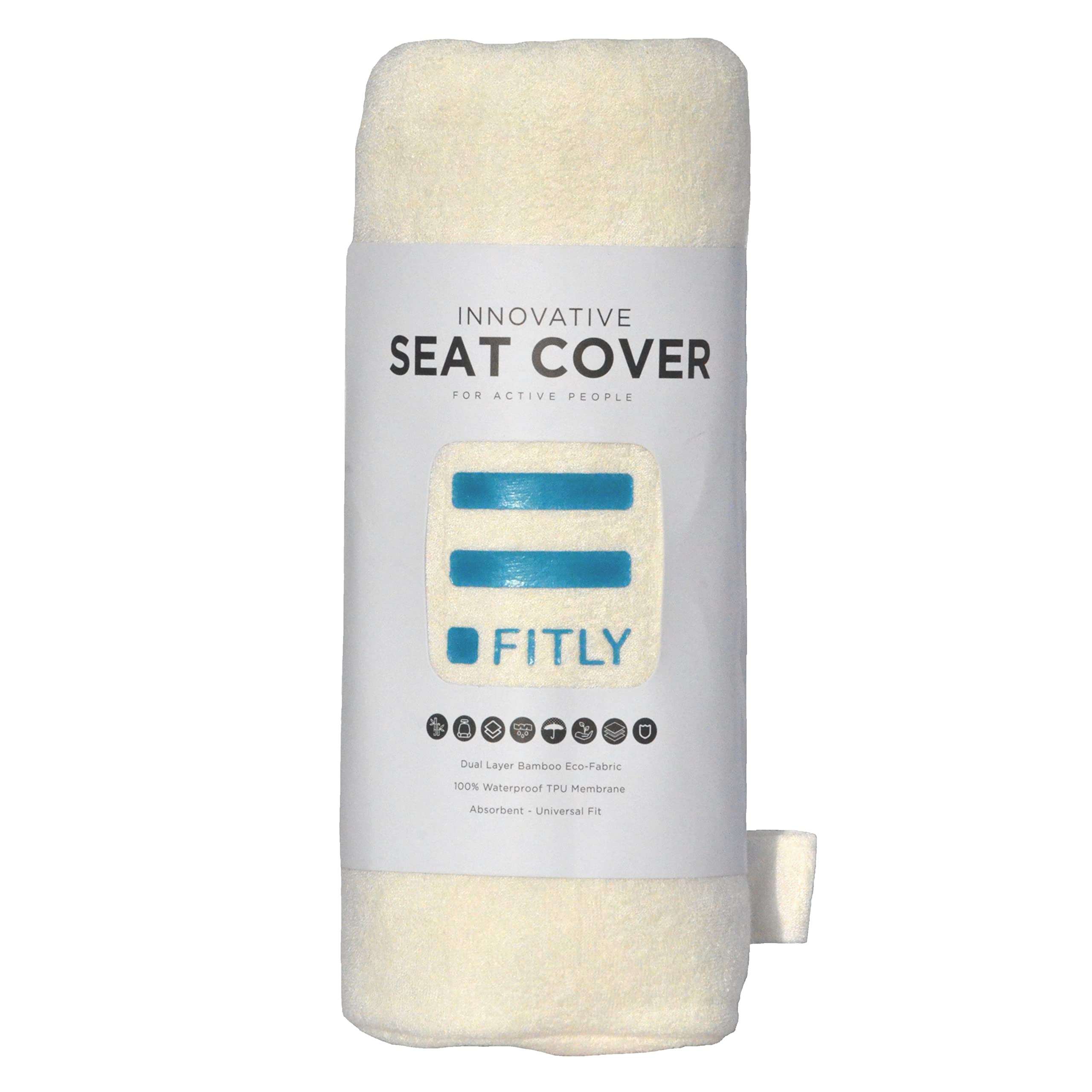 FITLY Triple Purpose Towel | Eco-friendly Plush Bath Towel For Active People | Towel, Seat Cover & Travel Pillow in 1 | Universal Fit Waterproof Seat Cover | Large Bath Towels Perfect Gym Accessory