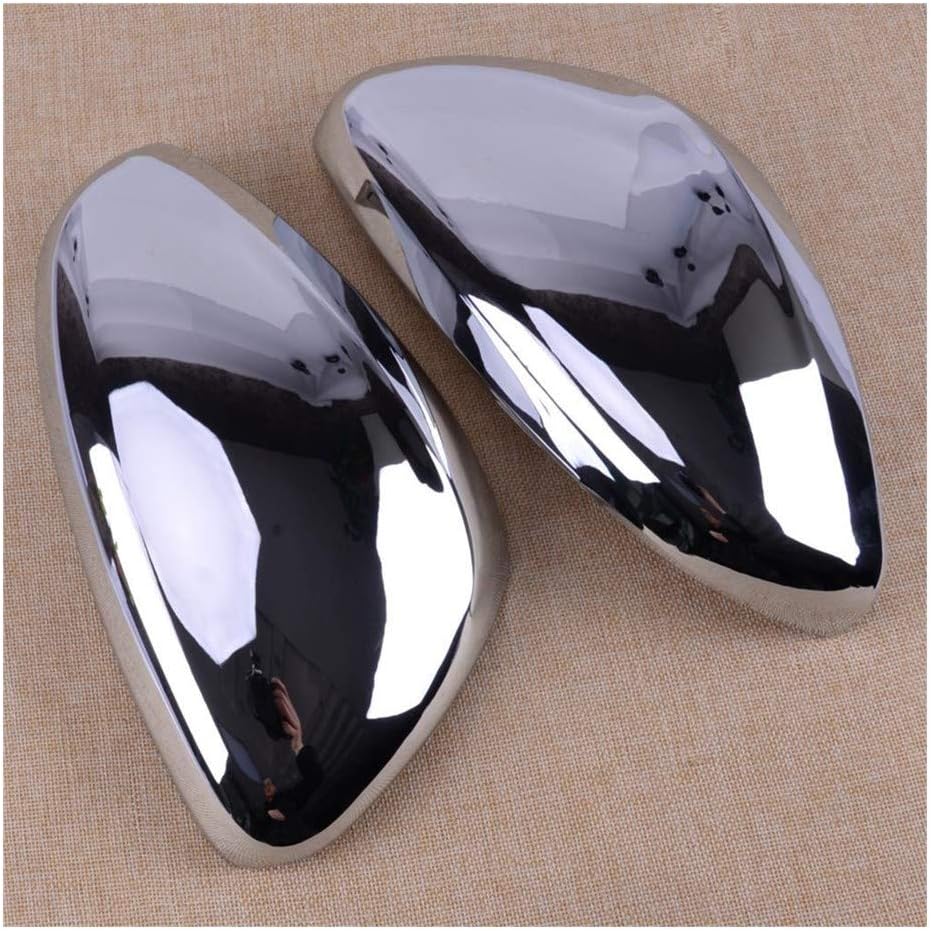 Replacement 2pcs Silver ABS Chrome Wing Mirror Caps Side Rearview Mirror Cover Trim Fit For Replacement 2pcs Silver ABS Chrome Wing Mirror Caps Side Rearview Mirror Cover Trim Fit For