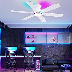 Ceiling Fans with Lights- 52" RGB Low Profile