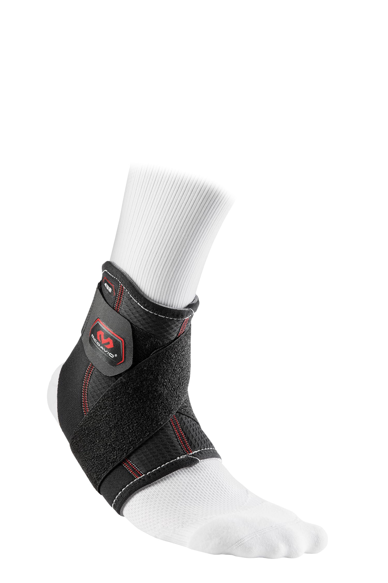 McDavid 432 - Wrap-around figure-8 strap Ankle Support - Latex-Free - Adjustable Hook and Loop Closure