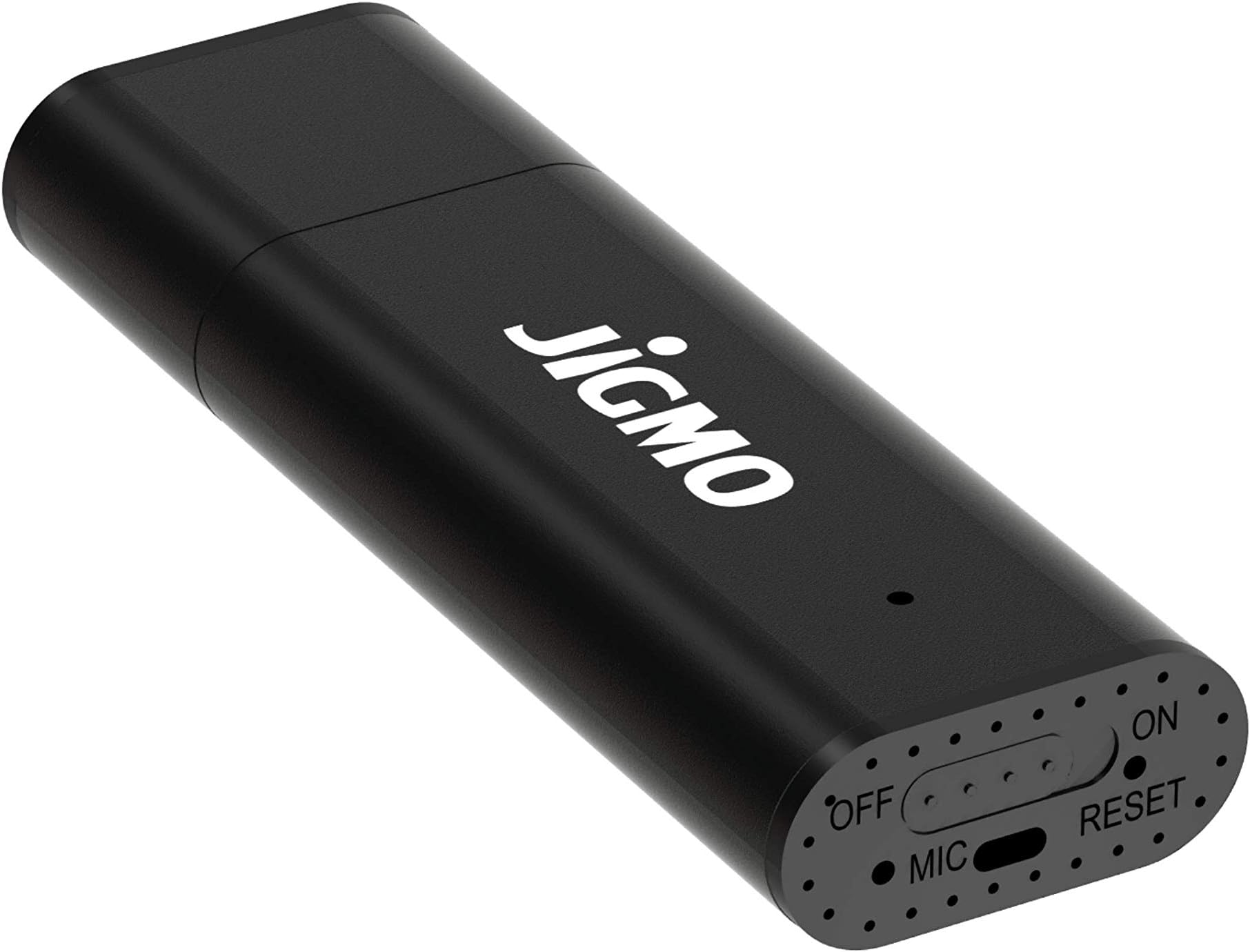 Voice Activated Recorder Digital Audio Recording Device Lectures (Black) JiGMO - 8GB / 48 Hours Storage Capacity! Recharge While Recording 2 Lanyards E-Book! Don't Miss Another Word!