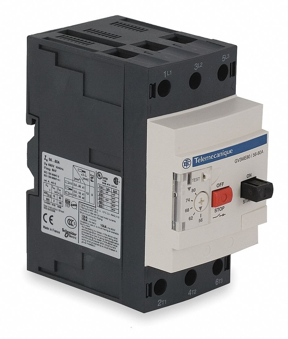 Schneider Electric Push Button Manual Motor Starter, No Enclosure, 56