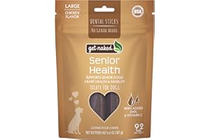 Get Naked Dental Sticks Grain-Free Chicken Flavor Dog Treats, Senior Health Large 6.6-oz Bag