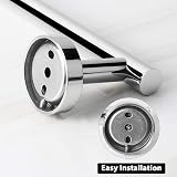 YUET Chrome Towel Rail 12 inch 304 Stainless Steel Wall Mounted view 4