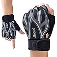 YEHIEL Gym Gloves Cycling Sports Workout Gloves for Women, Fingerless Weight Lifting Gloves Super Lightweight for Mens and Women