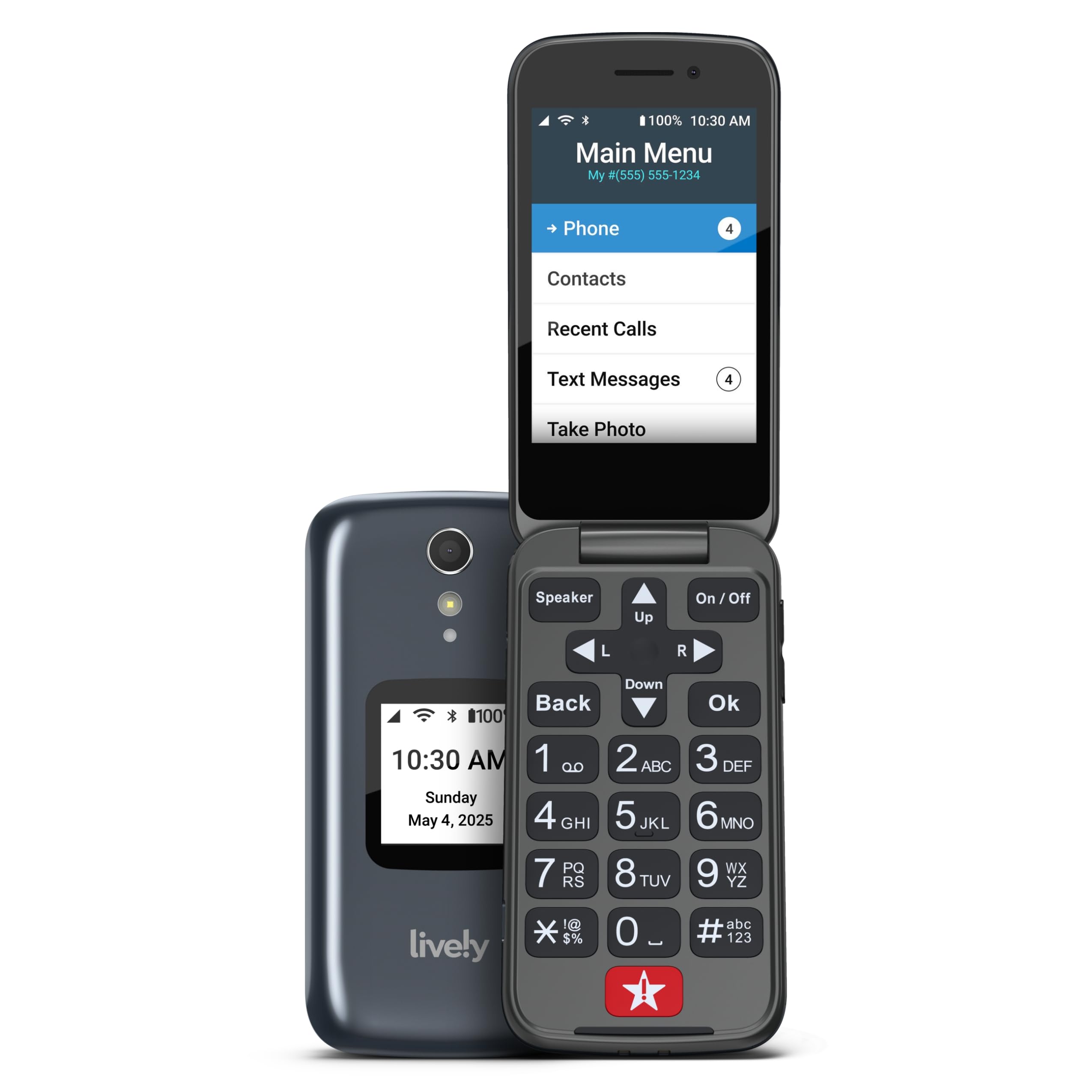 Mua Jitterbug Flip2 - Flip Cell Phone for Seniors - Not Compatible with ...