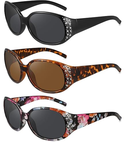 Retro Rhinestone Polarized Sunglasses for Women UV Protection Amazon.com: SANARITA Sunglasses Women y2k Polarized  main image 3