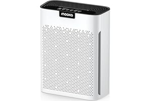 Air Purifiers for Home Large Room 2200 Ft² with Washable Filters, MOOKA H13 HEPA Air Purifier for Home Pets Bedroom with Fragrance, Air Cleaner for Smoke Dust Pollen Pets Hair Odor, KJ190L White