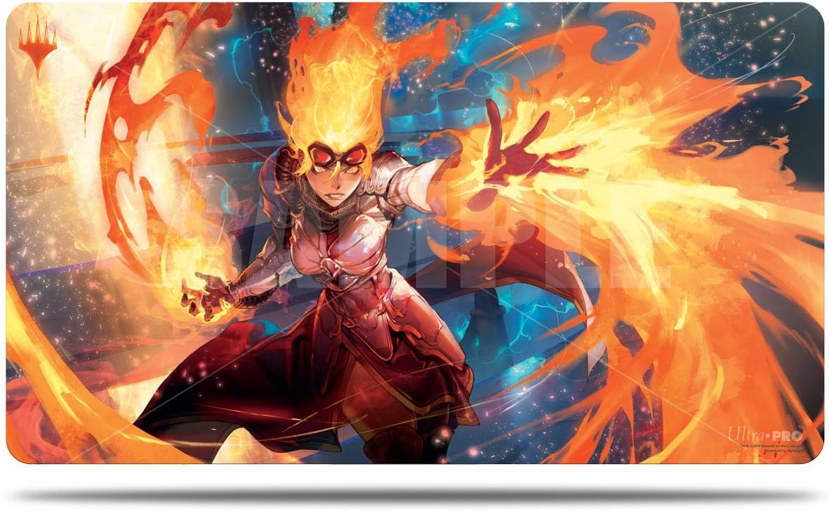 MTG War of The Spark Japanese Alternative Art Chandra Fire Artisan Ultra Pro Printed Art Magic The Gathering Card Game Playmat