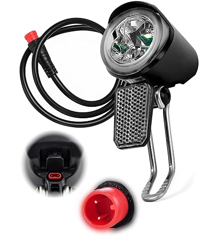 Phare Avant E-Bike 36V 48V - Vélo Électrique - Noir SODIAL - Neuf
