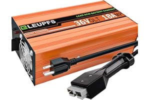 ELEUPFS 18 Amp 36 Volt Golf Cart Battery Charger for EZGO Marathon SB-50,with Trickle Charge 4.0,4-6H Full Charge,for Lead Acid Batteries, AGM,Gel,Replace Ezgo Charger 36 Volt,Golf Cart Charger 36 Volt