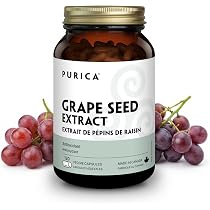 PURICA Grape Seed Extract, 120 Veggie Capsules 60-Day Supply