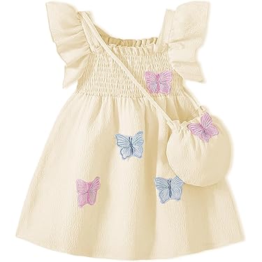 slim fit dress slacks Little Girls Cute Fall Floral Tiered Ruffle Dress