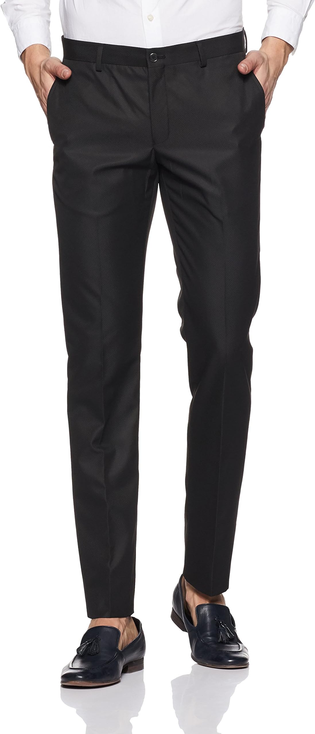 blackberrys Men's Slim Fit Formal Trousers