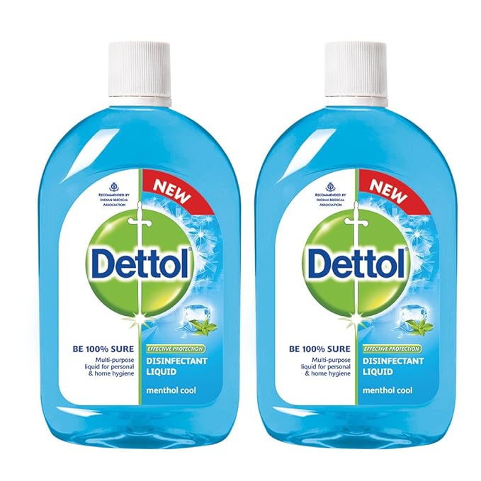 Dettol Disinfectant Liquid (Menthol Cool) 500 ml (Pack of 2) Amazon
