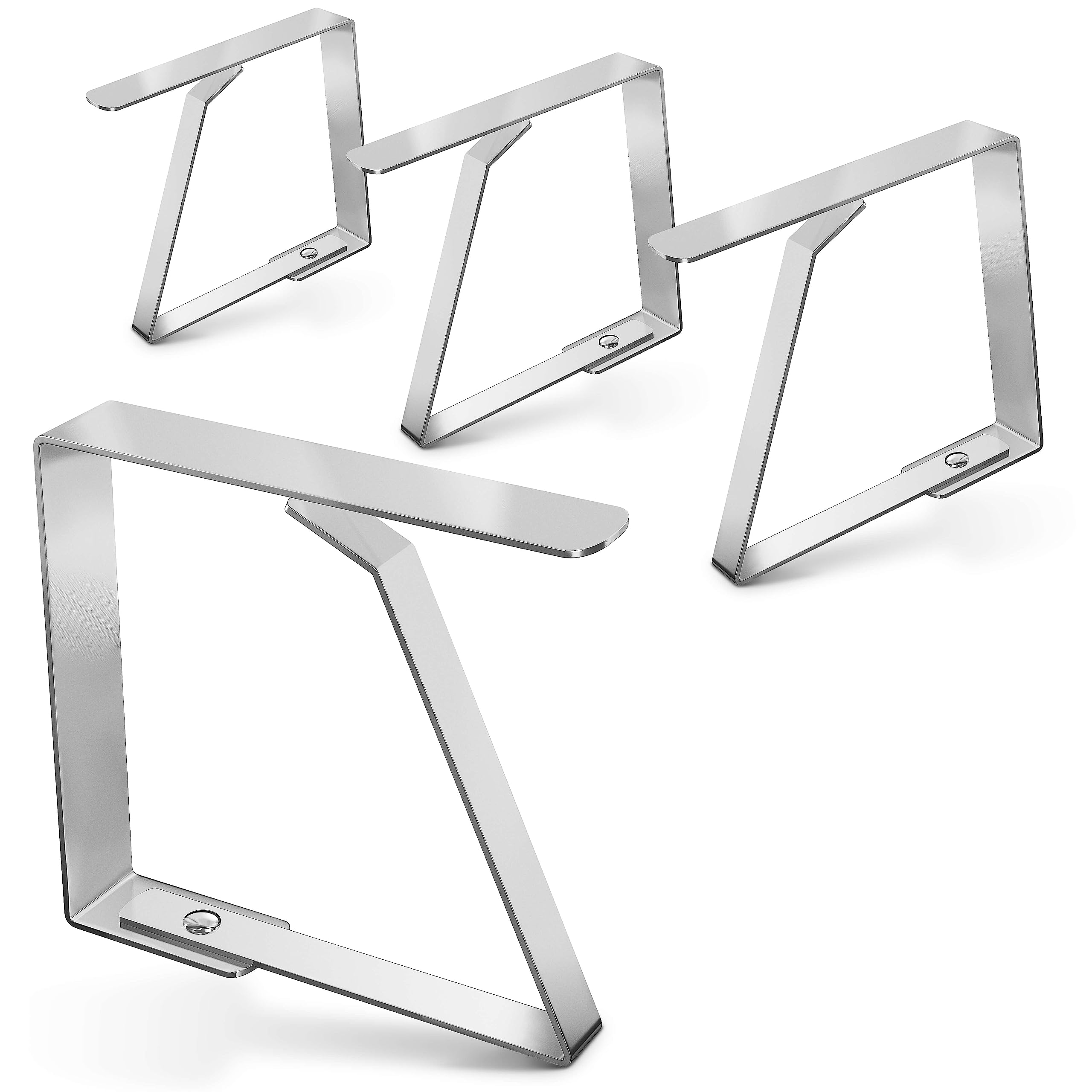 Balinco Tablecloth Clips Set of 4 Stainless Steel High Quality Robust Rustproof - Tablecloth Holder, Table Clamps, Table Cloth Clips