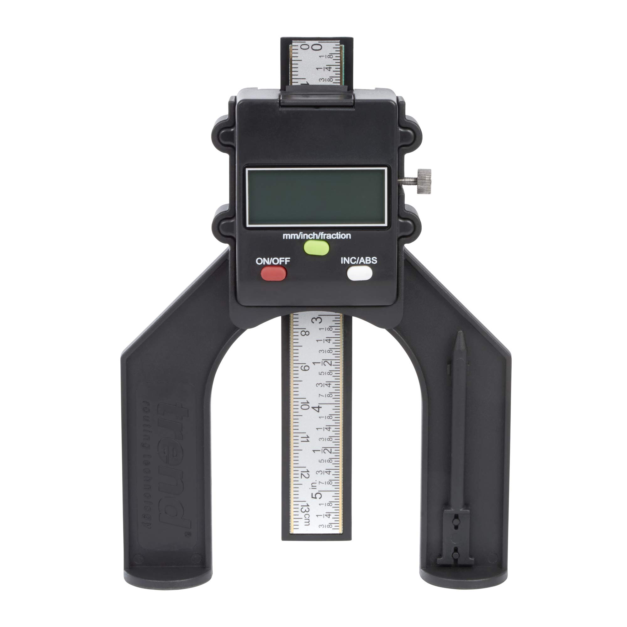 TREND Digital Depth Gauge with 2 23/64 inch Jaw Opening for Precision Rebate and Groove Setting, GAUGE/D60