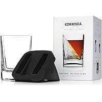 Corkcicle Whiskey Wedge - (Double Old Fashioned Glass + Silicone Ice Form)