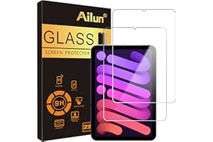 Ailun Screen Protector for iPad Mini 7 A17 Pro 7th Gen 2024 & Mini 6th Gen 2021 Release, 8.3 Inch,Tempered Glass 2.5D Edge,iPad Mini 7 & 6,Case Friendly,2 Pack