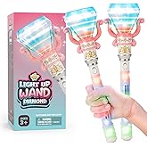 IPIDIPI TOYS Spinning Light Up Magic Wands for Kids - Pack of 2 - Pretend Play Fairy Magic Wand - Christmas Stocking Stuffers Light Up Toys, Party Favors, Goodie Bag for Girls