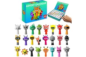 EOQIFJM Advent Calendar 2025 for Kids,Mystery Blind Box Toys,24 PCS Figures Keychain Set,Collectible Cartoon Characters for Boys & Girls,Holiday Decorations & Christmas Gifts