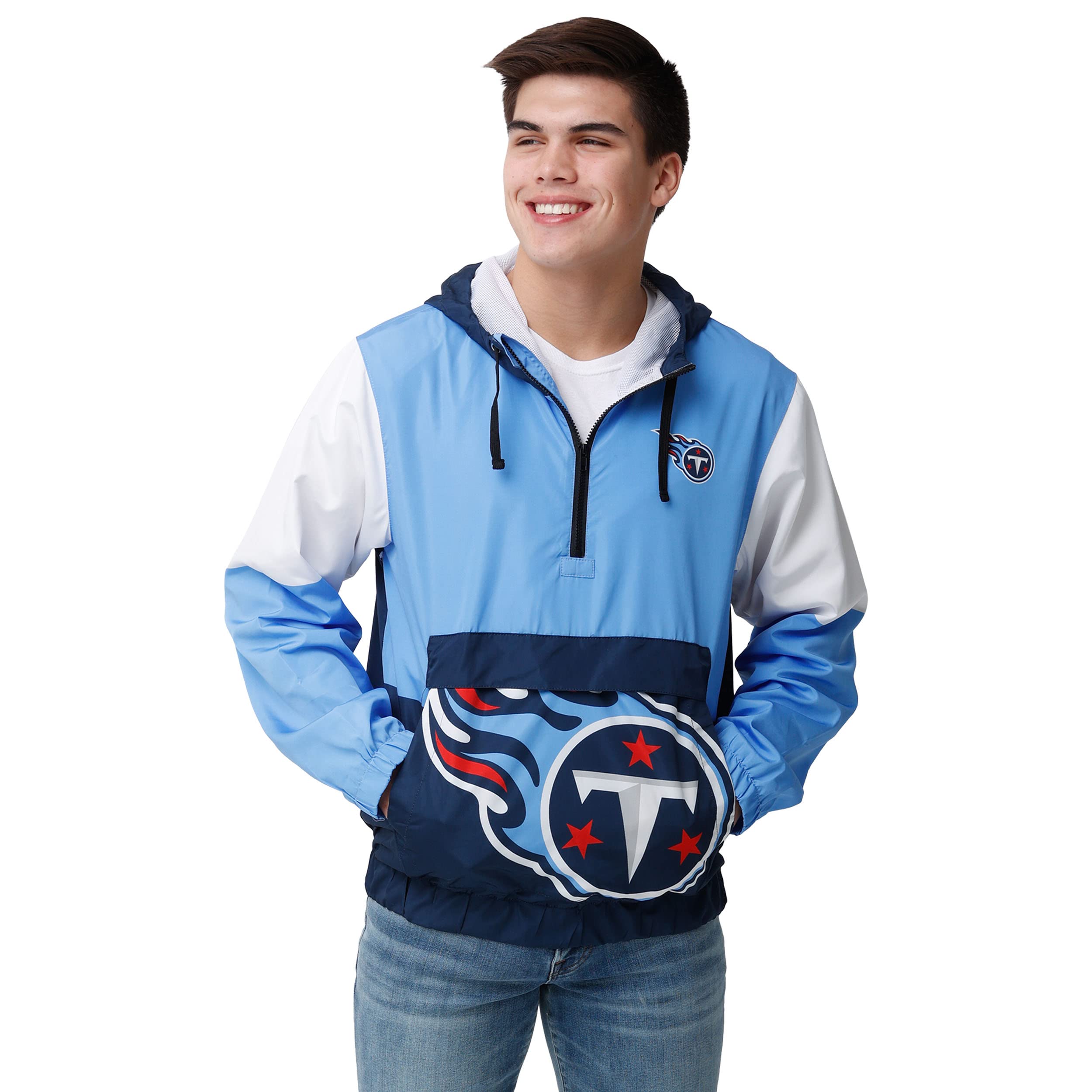 FOCO Tennessee Titans NFL Mens Warm-Up Windbreaker - L Image