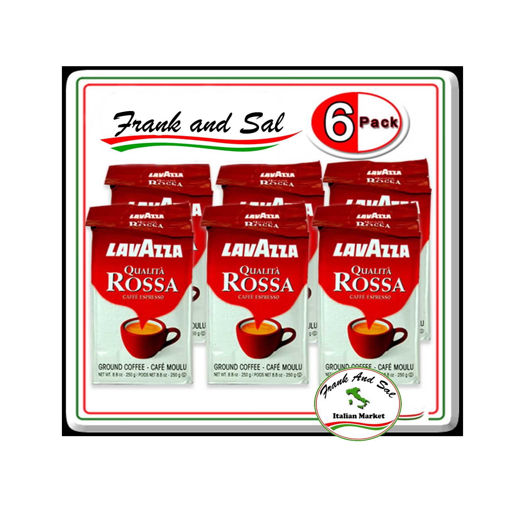 Lavazza Qualita Rossa Caffe Ground Espresso 6 Pack Free Shipping eBay