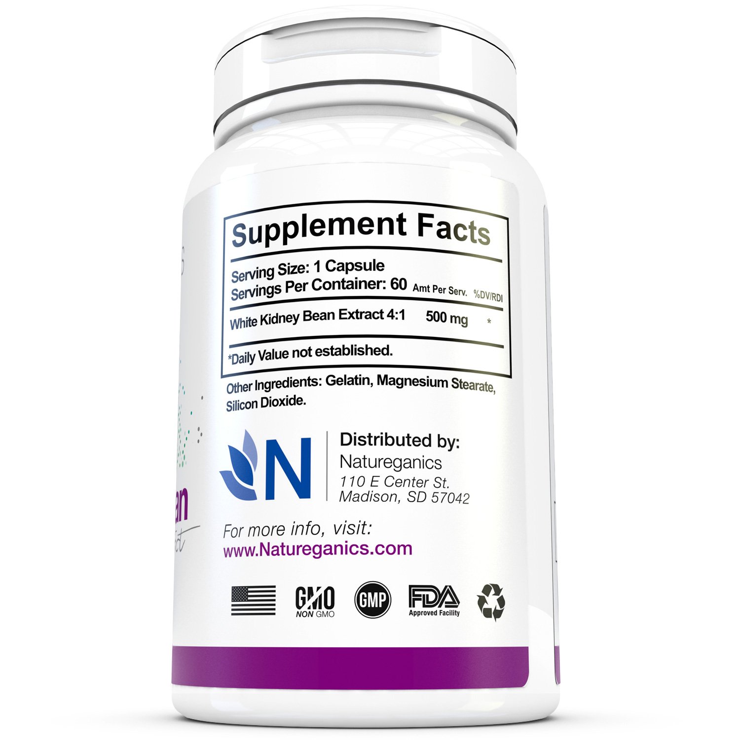 White Kidney Bean Extract By Natureganics 100 Pure Extract Optimized