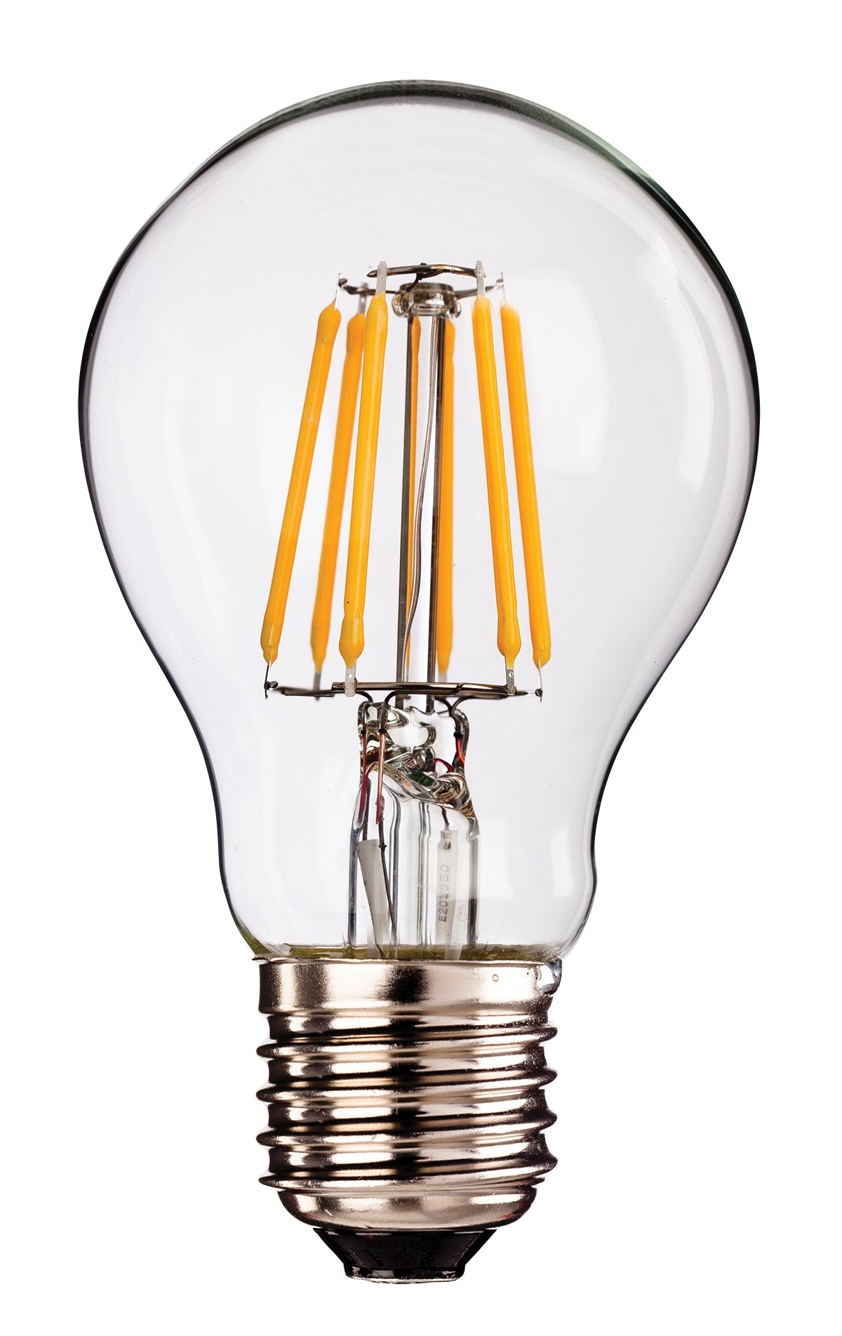 Firstlight 6w LED E27 A60 Light (Set of 3 Bulbs), Clear Glass